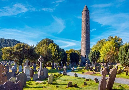 Dun-Laoghaire-Glendalough Tower and graves
