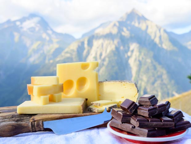 Swiss Gems - Chocolate and cheese