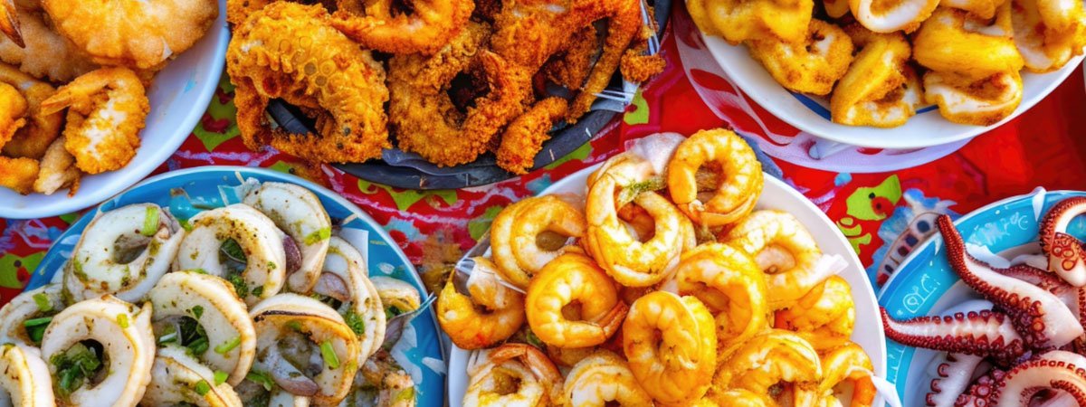 Five Sicilian Food Dishes street seafood