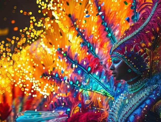 Rio de Janeiro Carnival participant