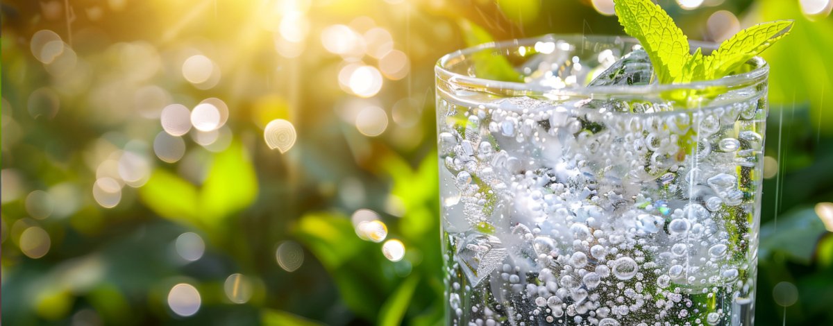 Tips for Your Italy Vacation: Water glass with mint