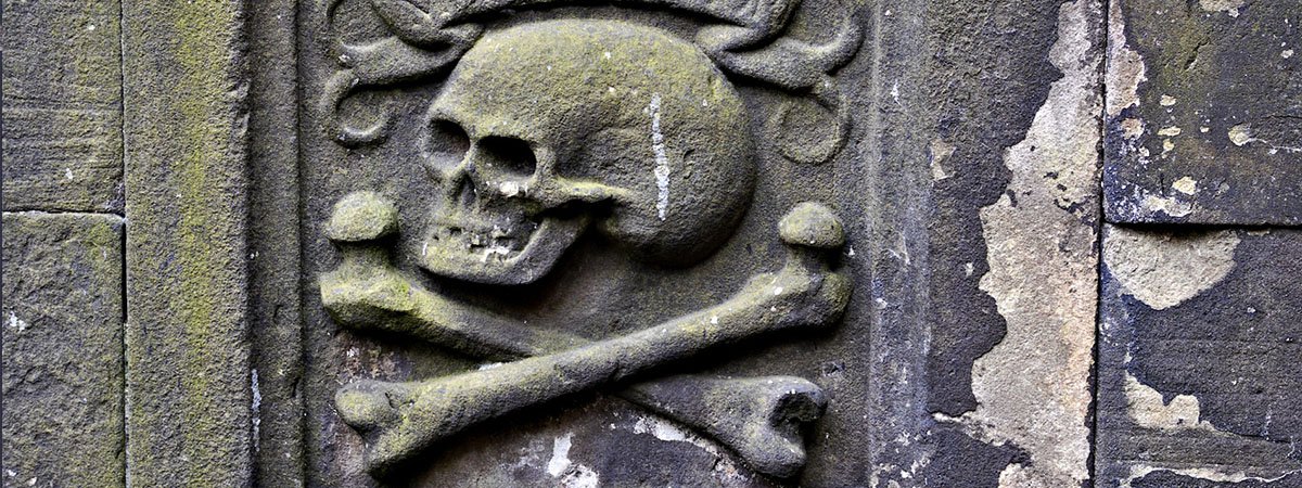 Haunted Edinburgh - Carving in Greyfriars Graveyard