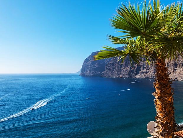 5 Winter Destinations - a view of the Gigantes Cliffs in Tenerife