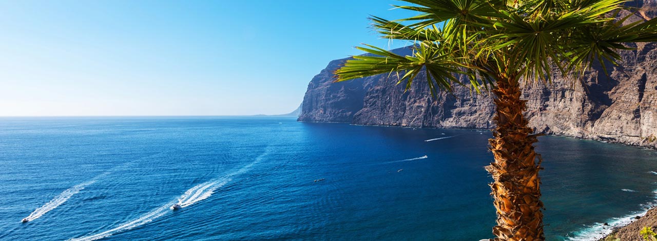 5 Winter Destinations - a view of the Gigantes Cliffs in Tenerife
