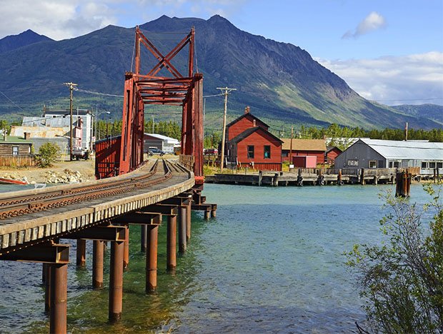 Carcross Yukon on White Pass and Yukon Route
