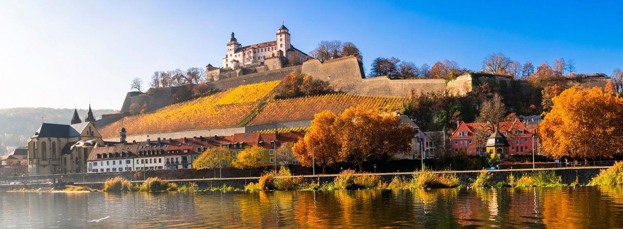 Main River – Marien Fortress in Wurzberg and Old Bridge Header-1 Main River - Marienberg Fortress in Wurzberg and Old Bridge Header